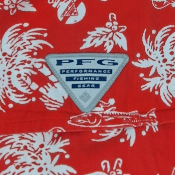 Columbia performance Fishing Gear Christmas Santa Palm Tree Marlin Sword Fish - Picture 5 of 6